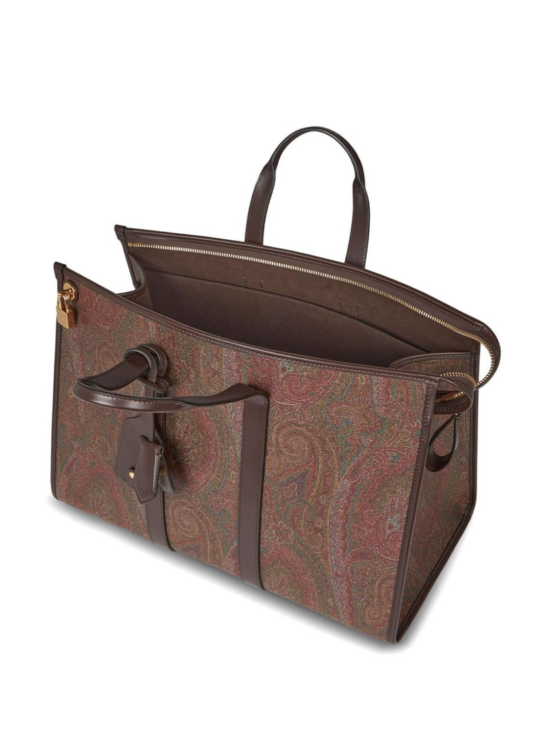 paisley-print travel bag 6