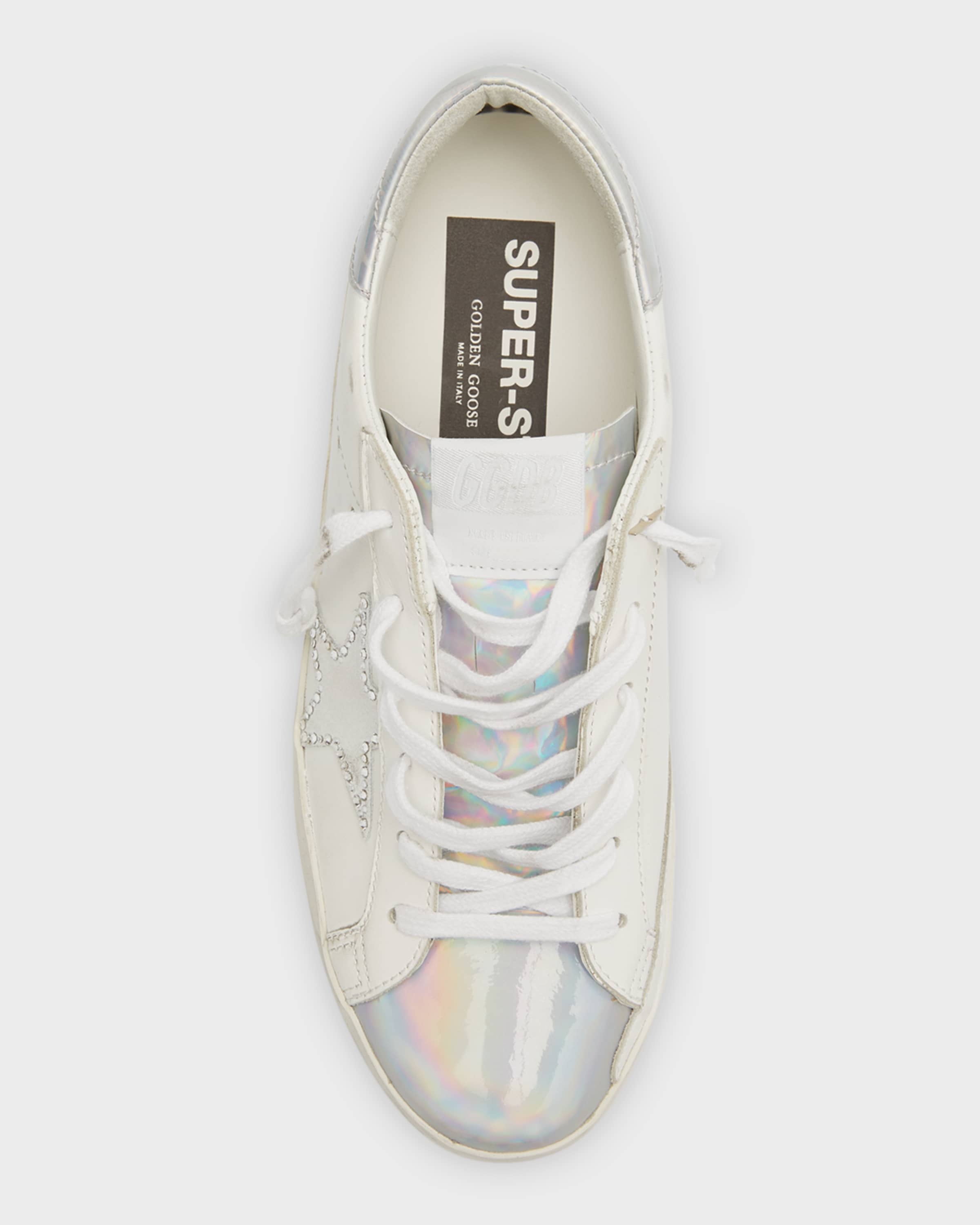 Superstar Iridescent Crystal Low-Top Sneakers - 5