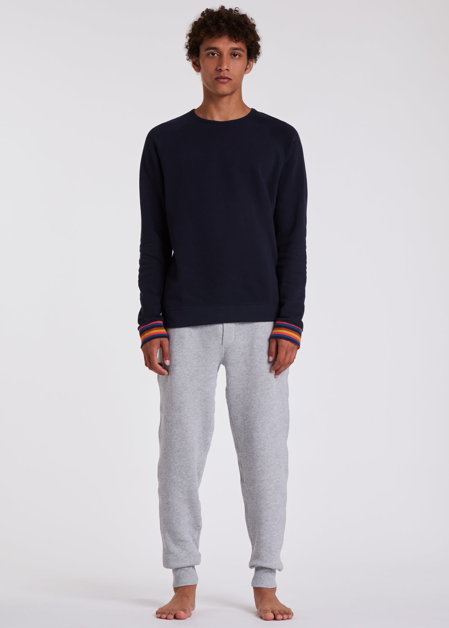 'Artist Stripe' Cuff Lounge Sweatshirt - 9