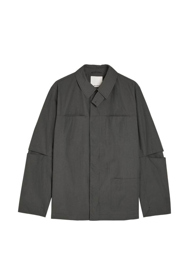 point-collar shirt jacket 1