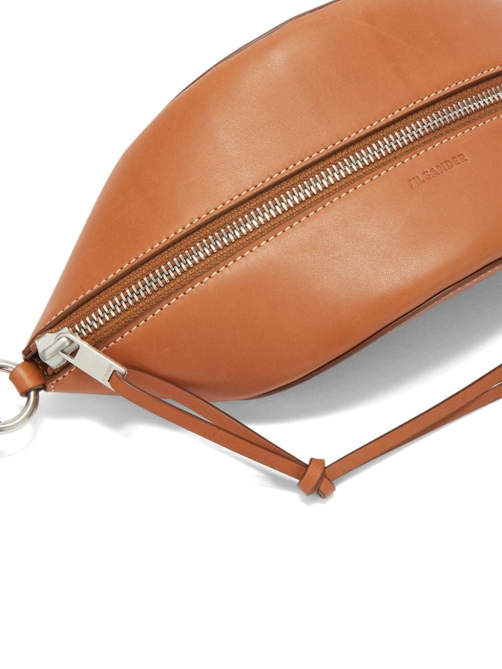 logo-debossed leather belt bag - 4