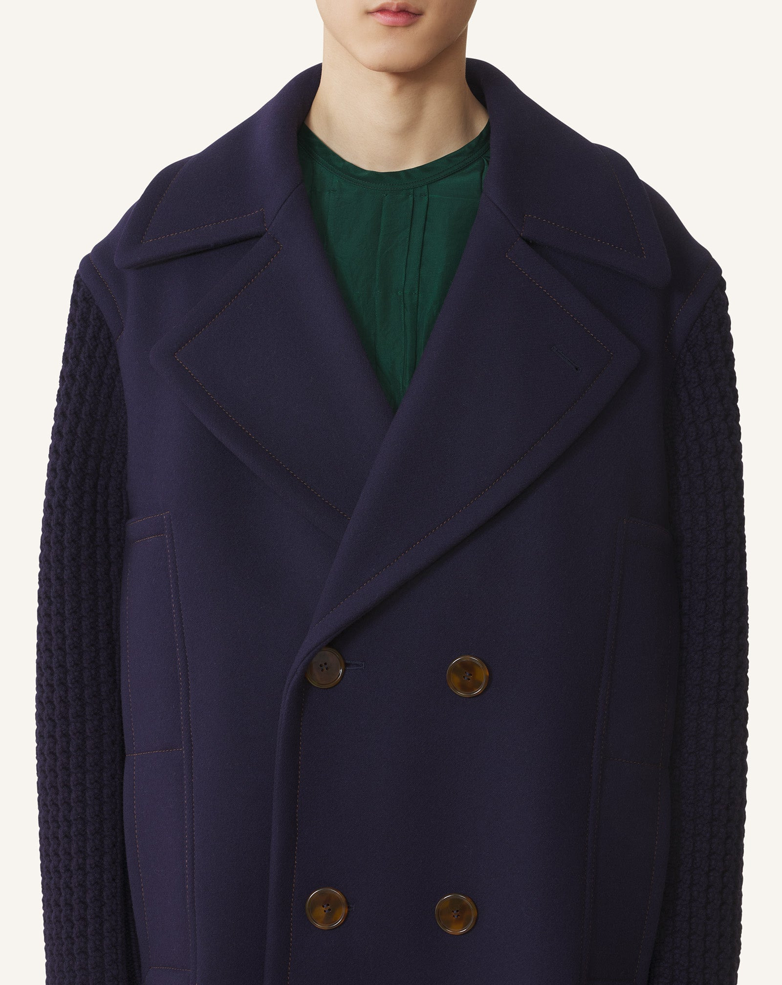 LONG PEACOAT - 5