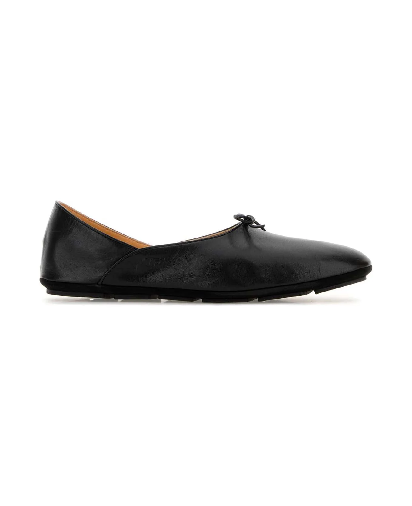 Black Leather Loafers - 1