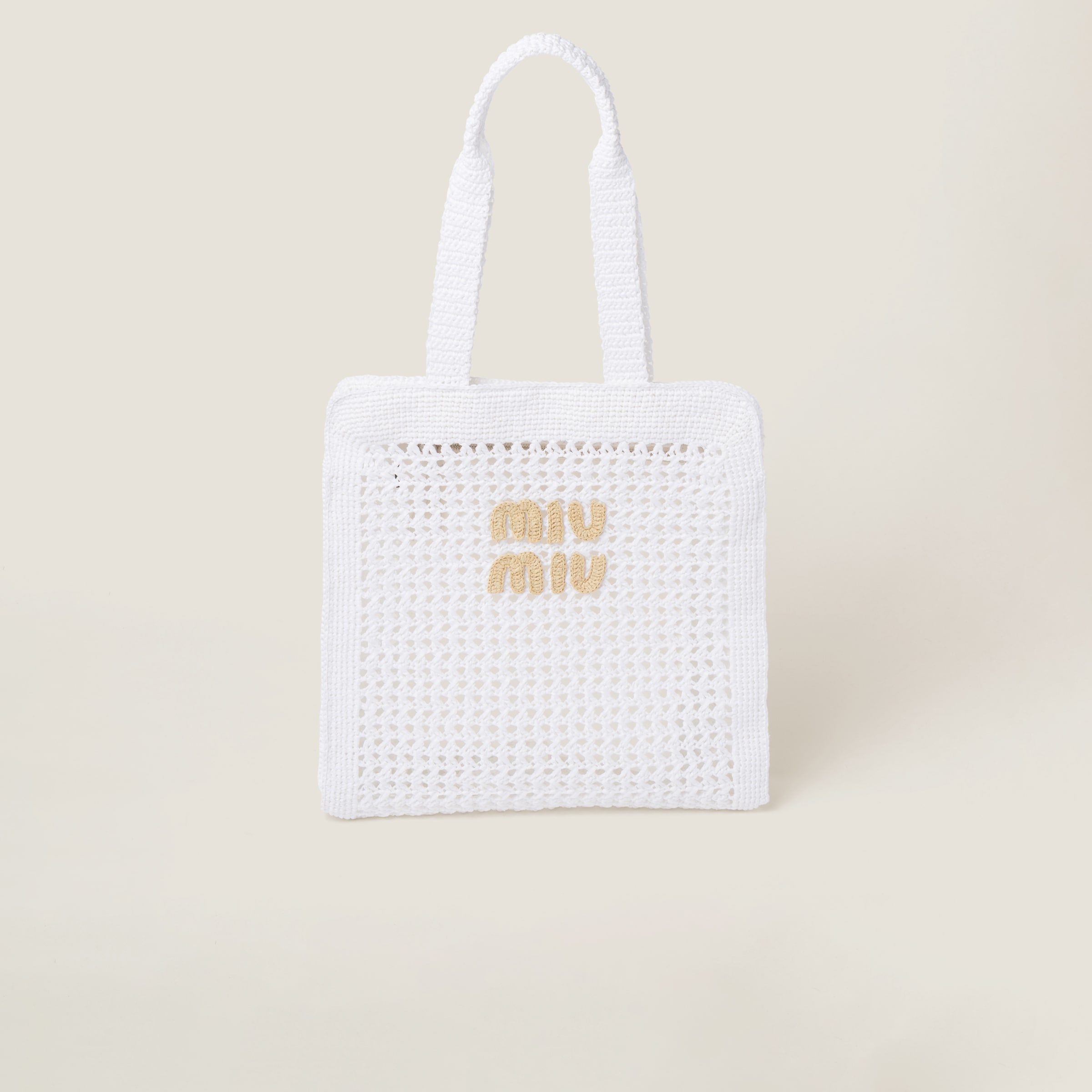 Woven fabric tote bag - 1