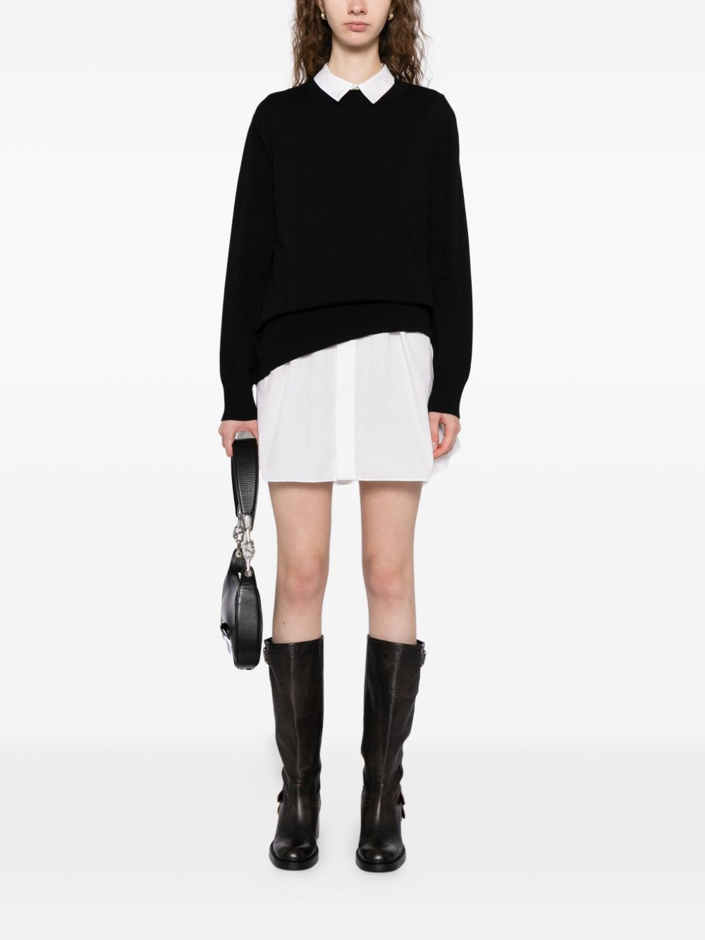 classic collar shirt dress - 2