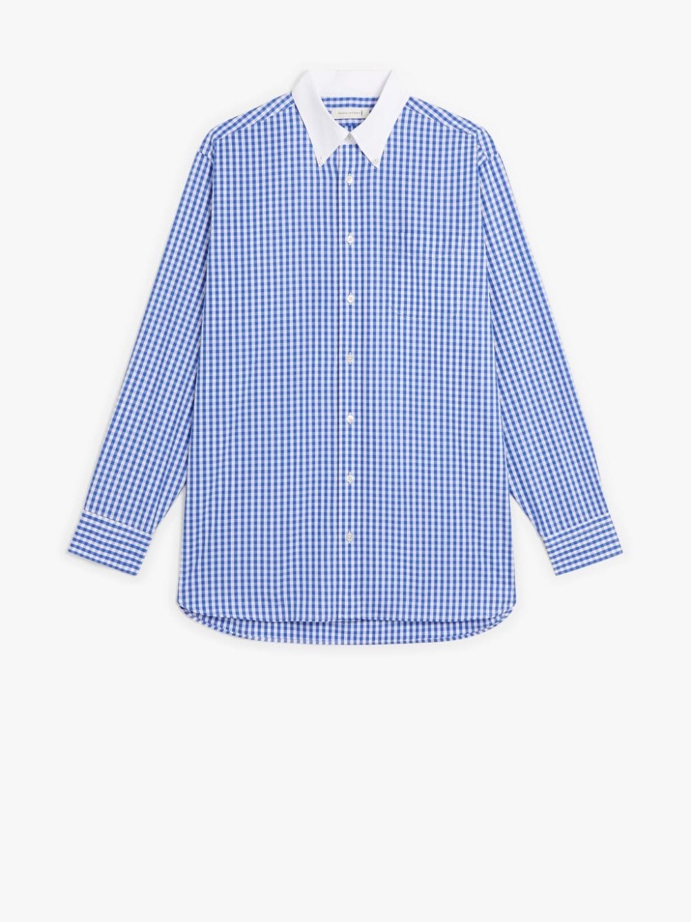 ROMA BLUE CHECK BUTTON DOWN SHIRT | GSC-105 - 1