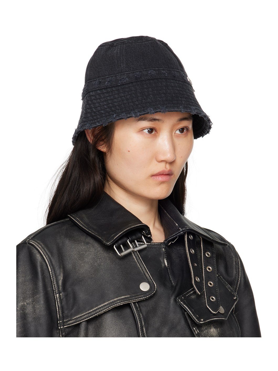 Black Largo Bucket Hat - 2