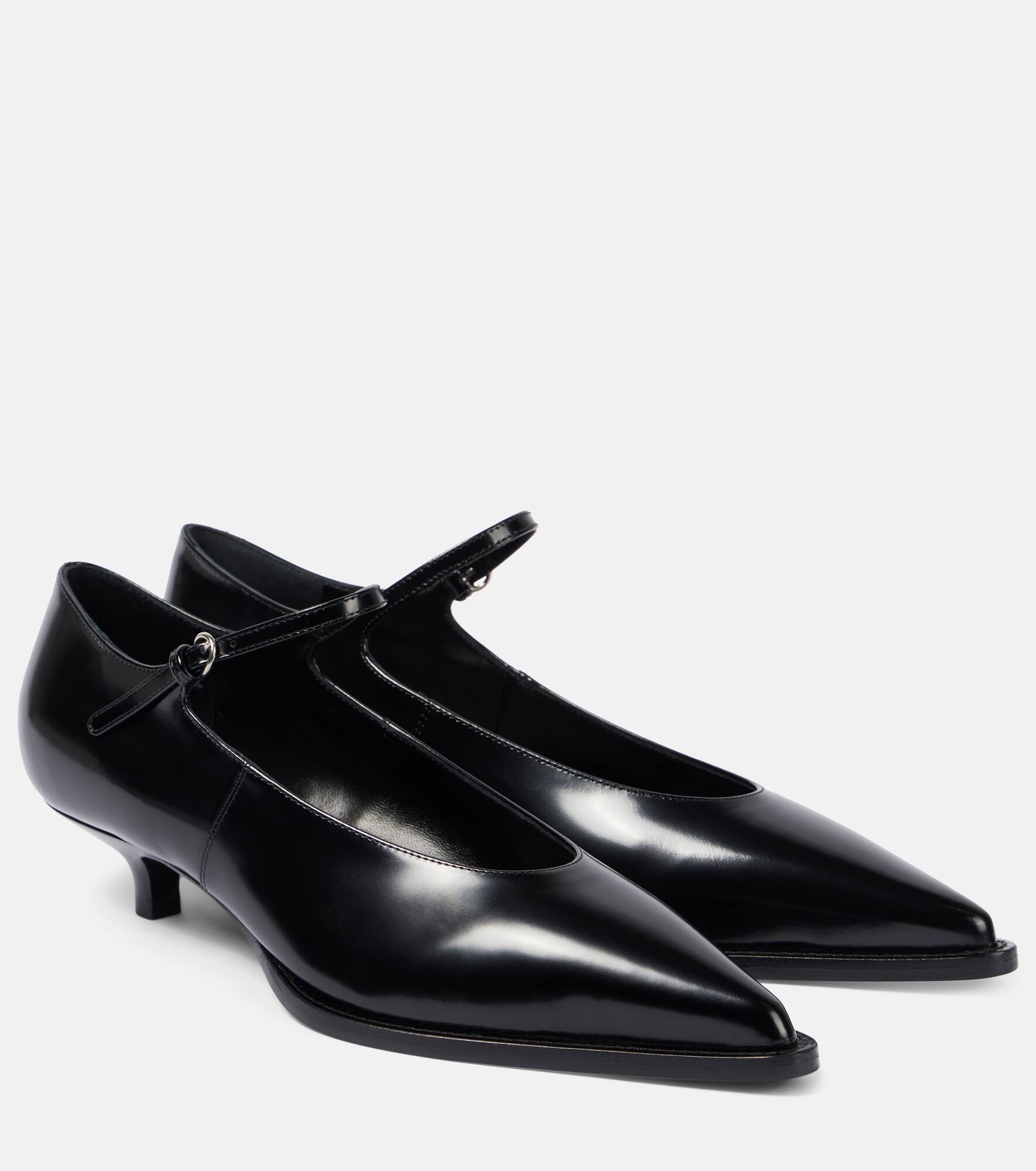 35 brushed leather pumps - 1