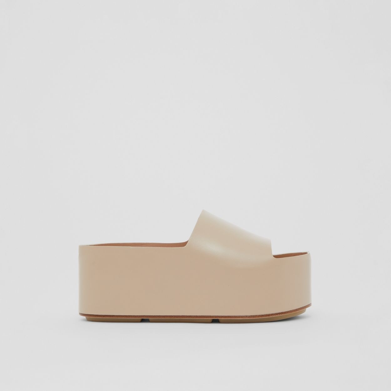 Leather Platform Sandals - 7