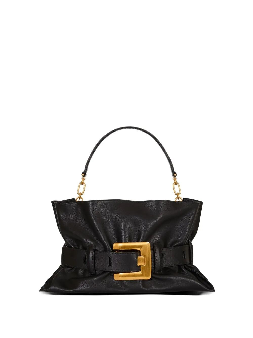 Introducing the "ANTHEM" MEDIUM-CALFSKIN BAG from BALMAIN, a stunning shoulder bag. Crafted from exq - 1