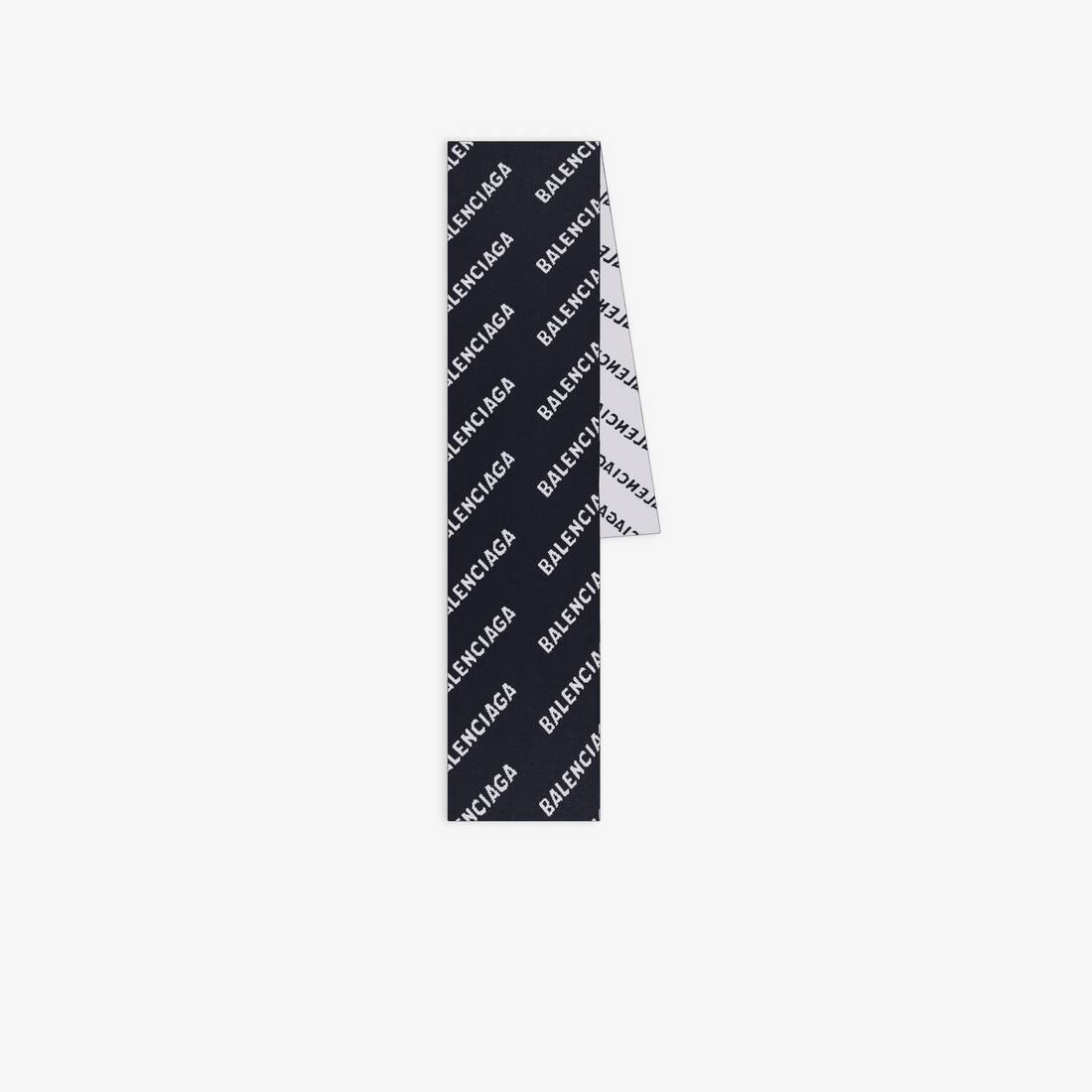 Women's Allover Logo Scarf  in Black - 1