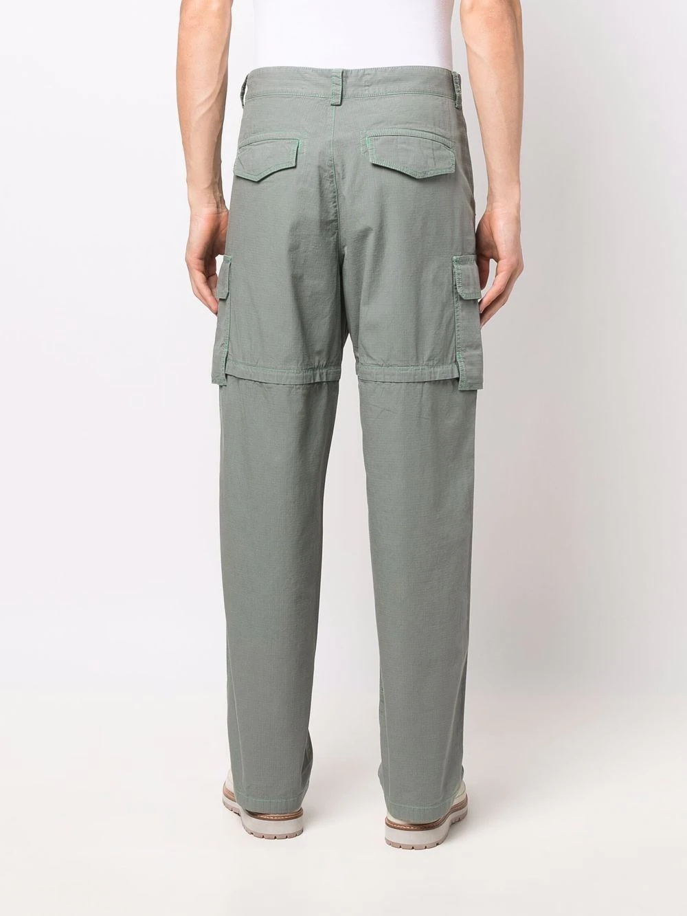 straight-leg cargo trousers - 4