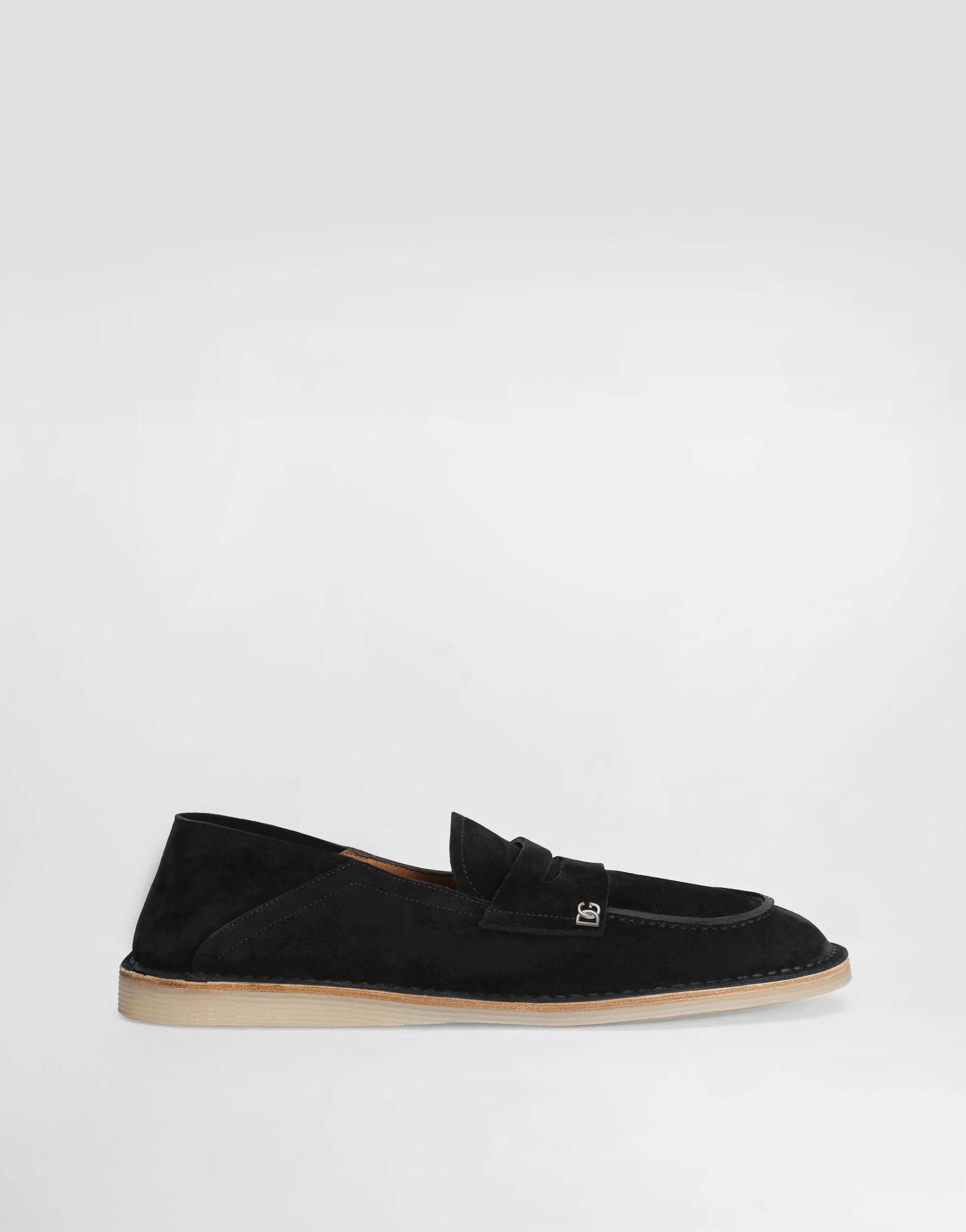 Reversed calfskin slipper - 1