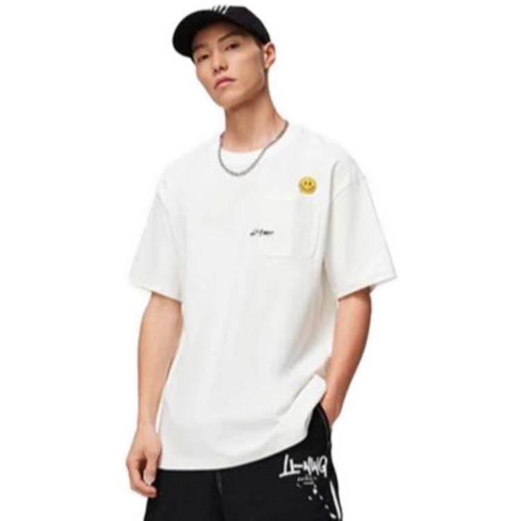 Li-Ning x OG_SLICK Fashion Tee 'White Yellow' AHST477-3 - 4