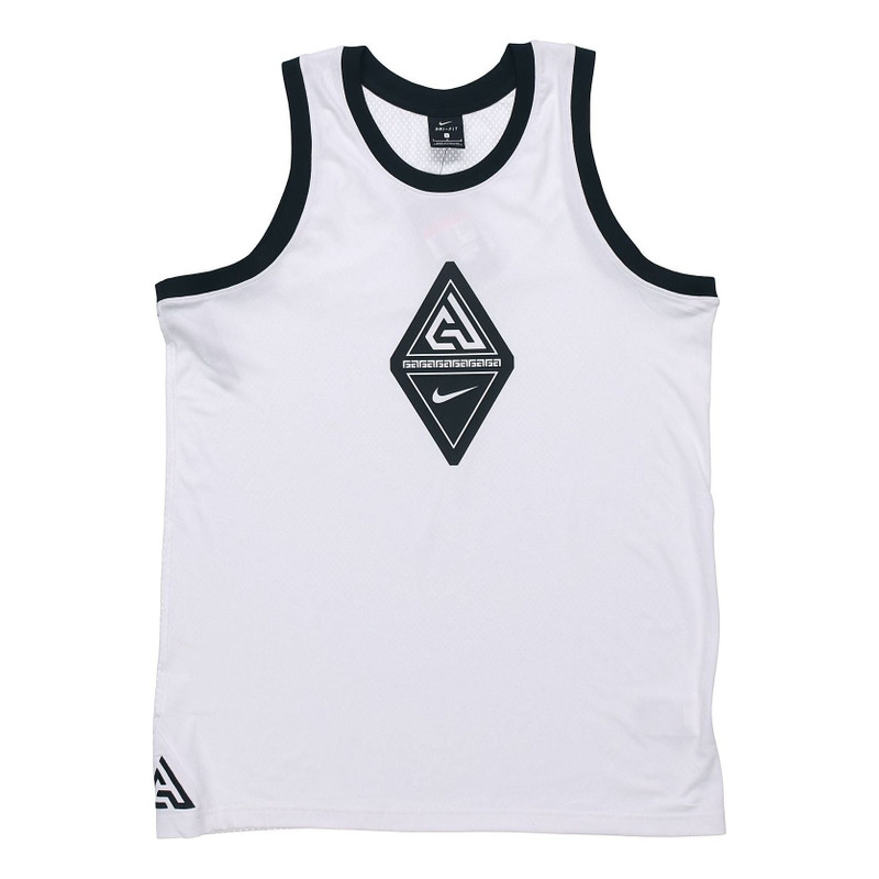 Nike Giannis Alphabet Basketball Sleeveless Vest 'White' CD9557-100 - 1