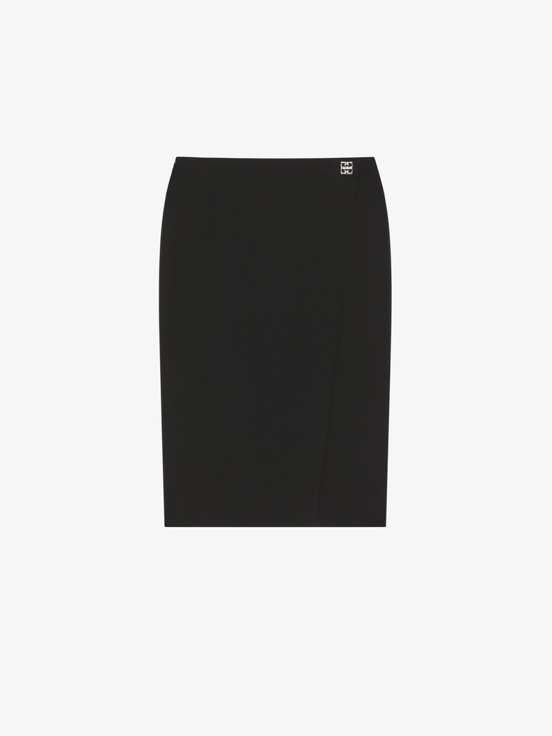 SKIRT IN WOOL WITH 4G DETAIL - 1