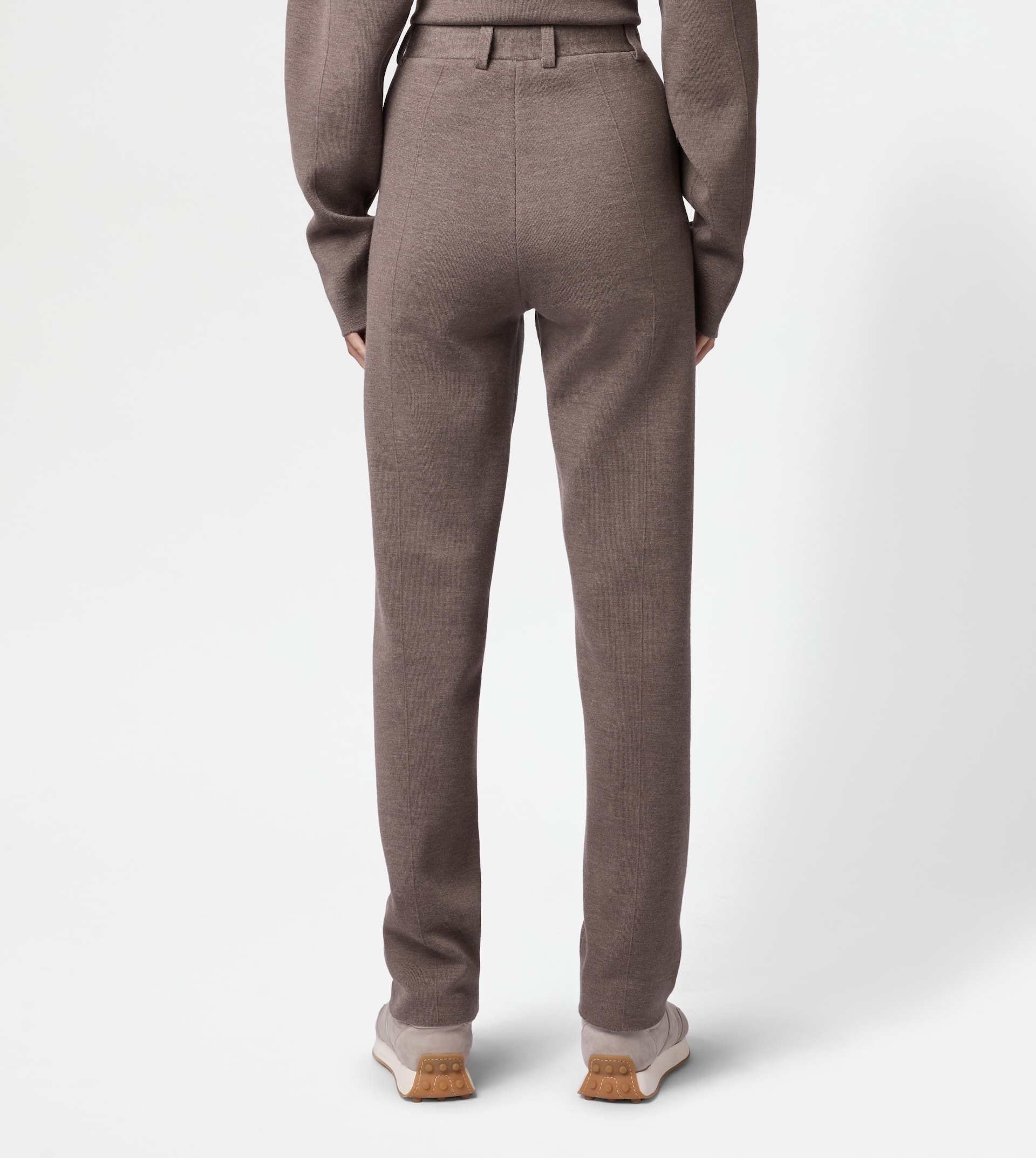 PANTS IN WOOL - BROWN - 3