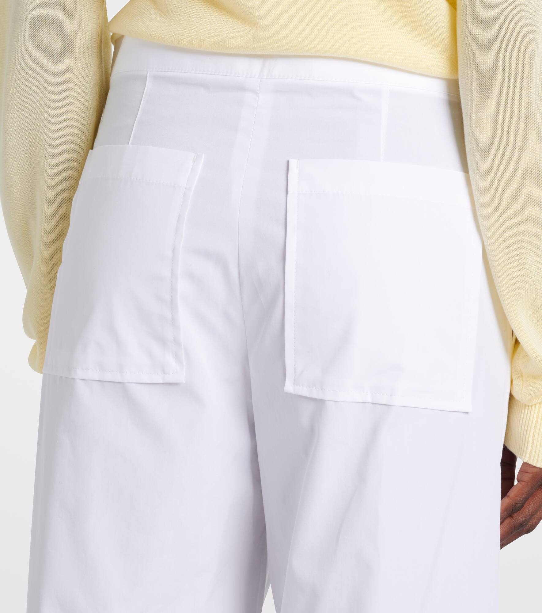 Twisted Seam cotton poplin wide-leg pants - 6