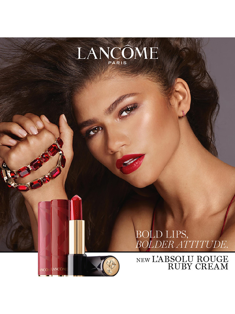 Women's L'Absolu Rouge Ruby Cream Lipstick - 364 Hot Pink Ruby 5