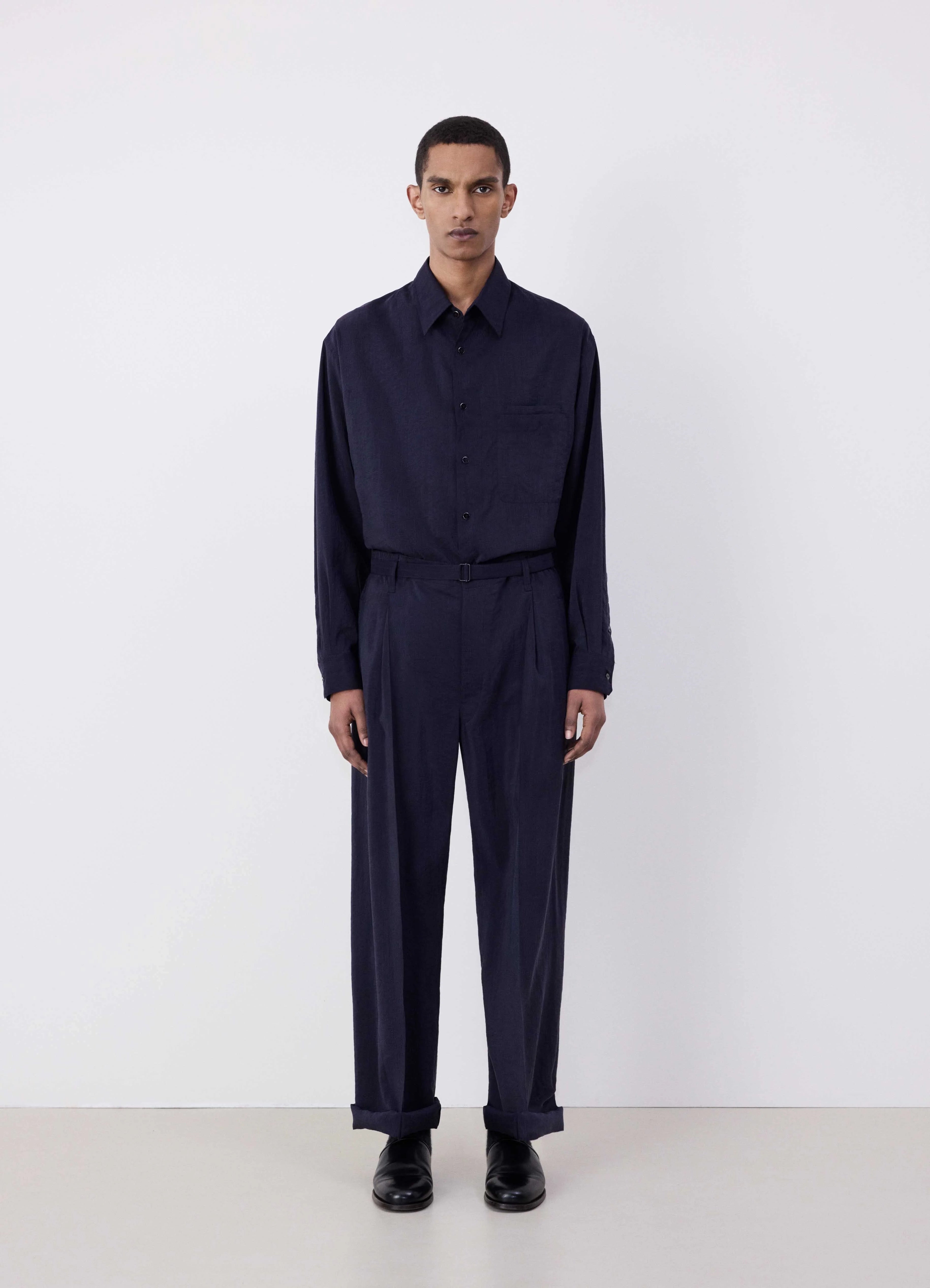 BELTED RELAXED PANTS - 3