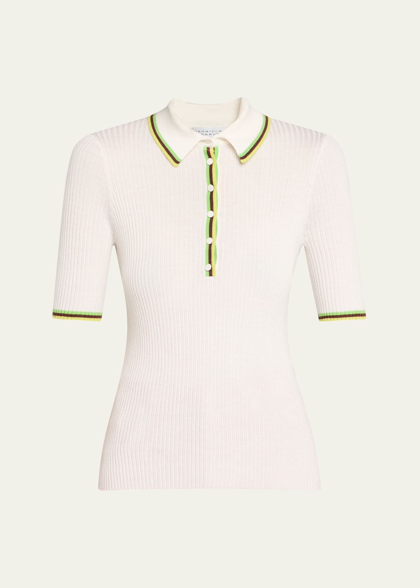 Perro Rib Short-Sleeve Polo Shirt - 1