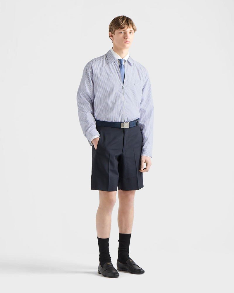 Prada Cotton zipper shirt outlook
