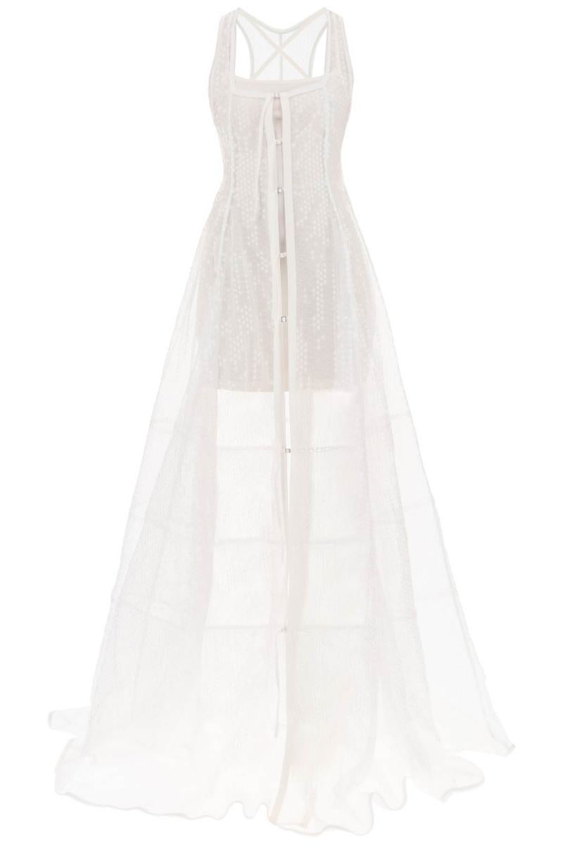 Jacquemus LA ROBE DENTELLE MAXI SEQUINED DRESS - 1