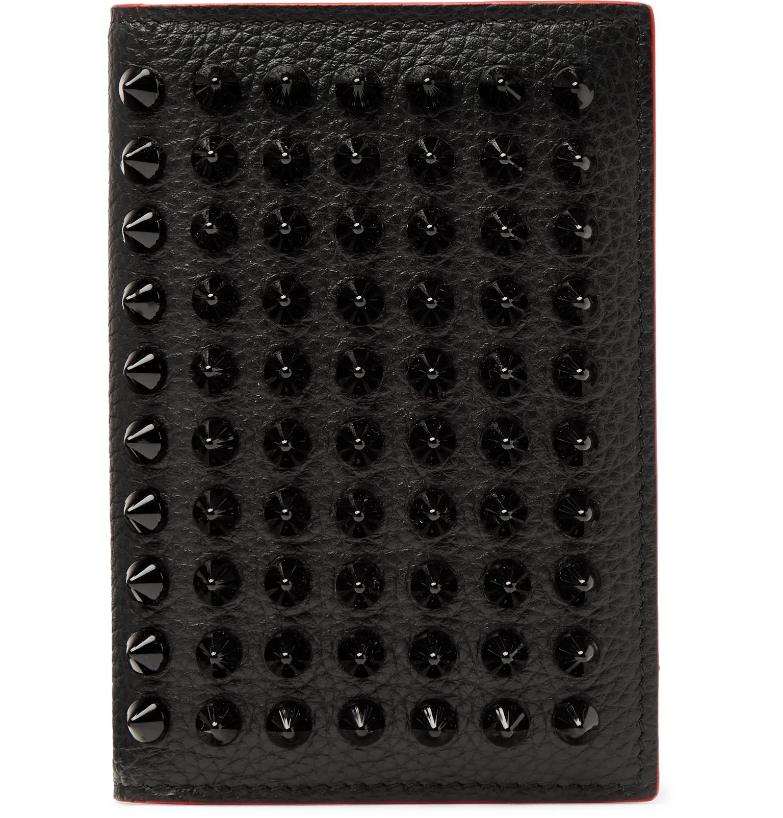 Studded Full-Grain Leather Cardholder - 1