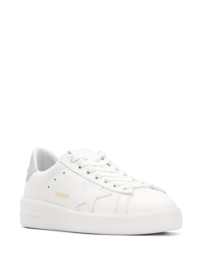 Golden Goose Pure Star glittered leather sneakers outlook