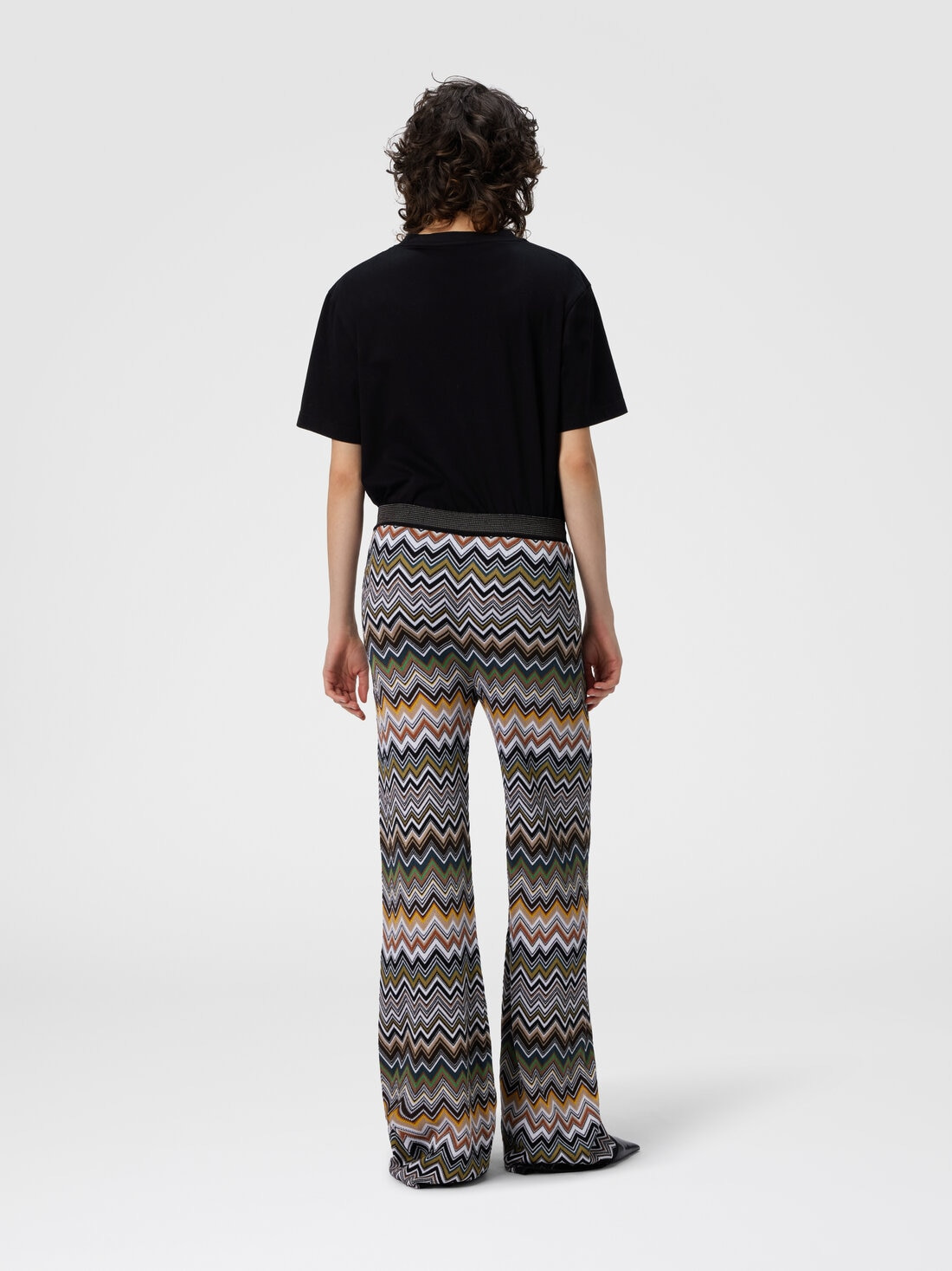 Long Pants with Chevron Pattern - 3