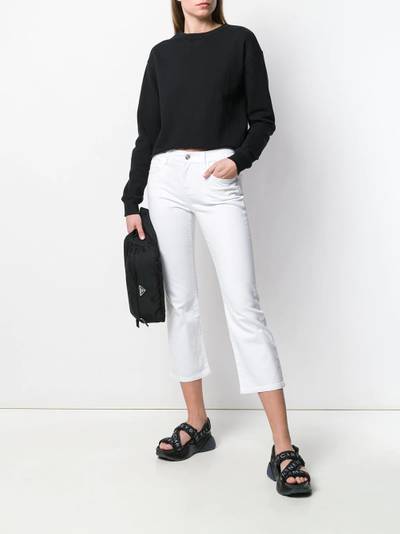 John Elliott Snyder cropped crew neck sweatshirt outlook