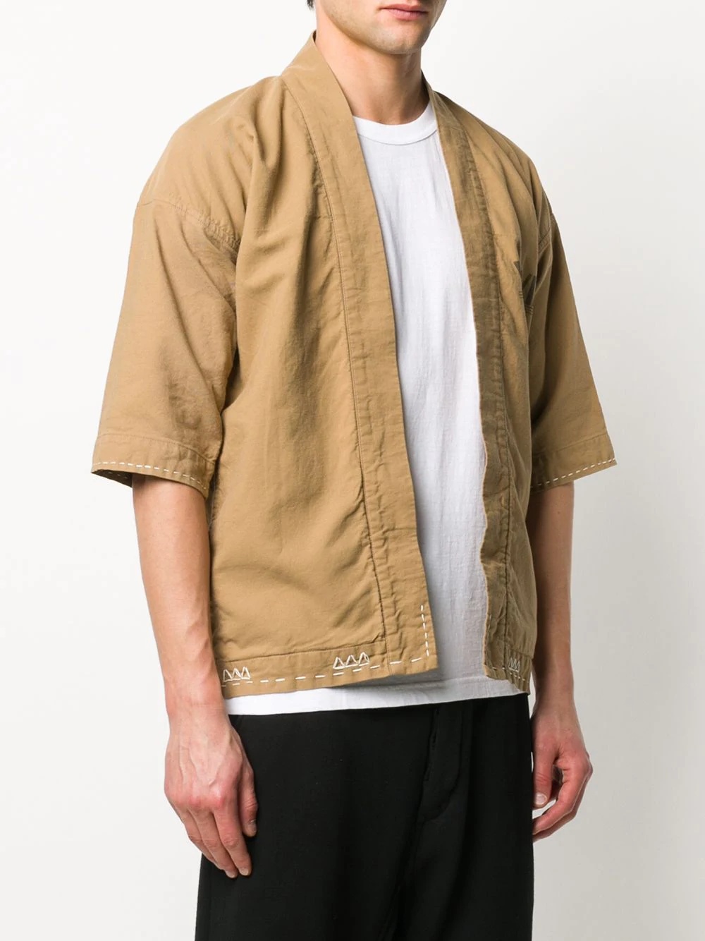 stitched kimono jacket - 3