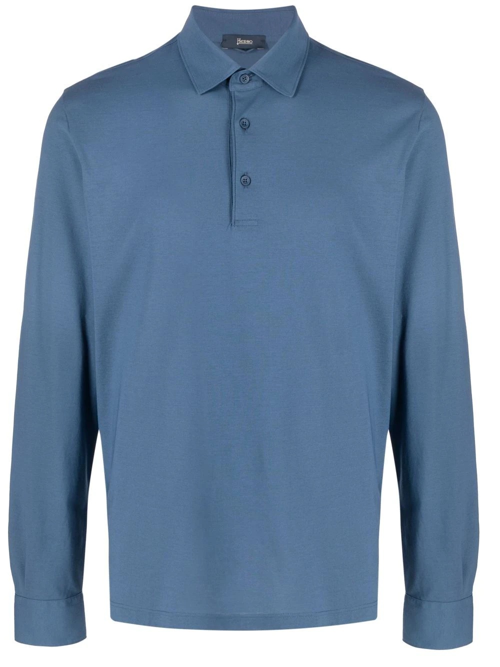 long-sleeve polo shirt - 1