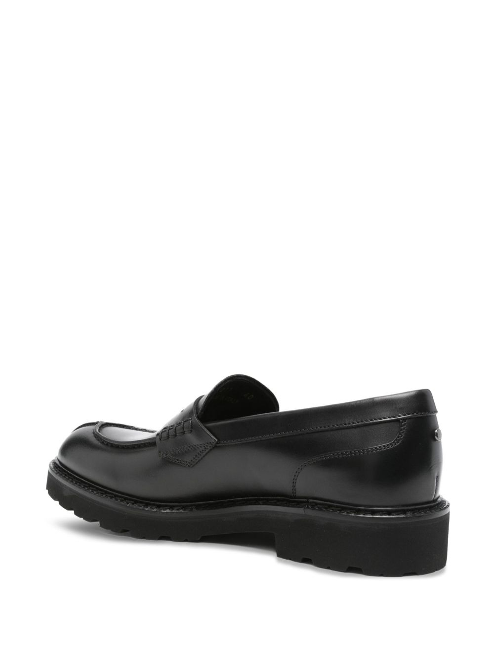 penny leather loafers - 3