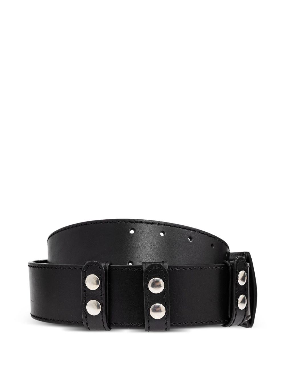 leather studded belt - 3