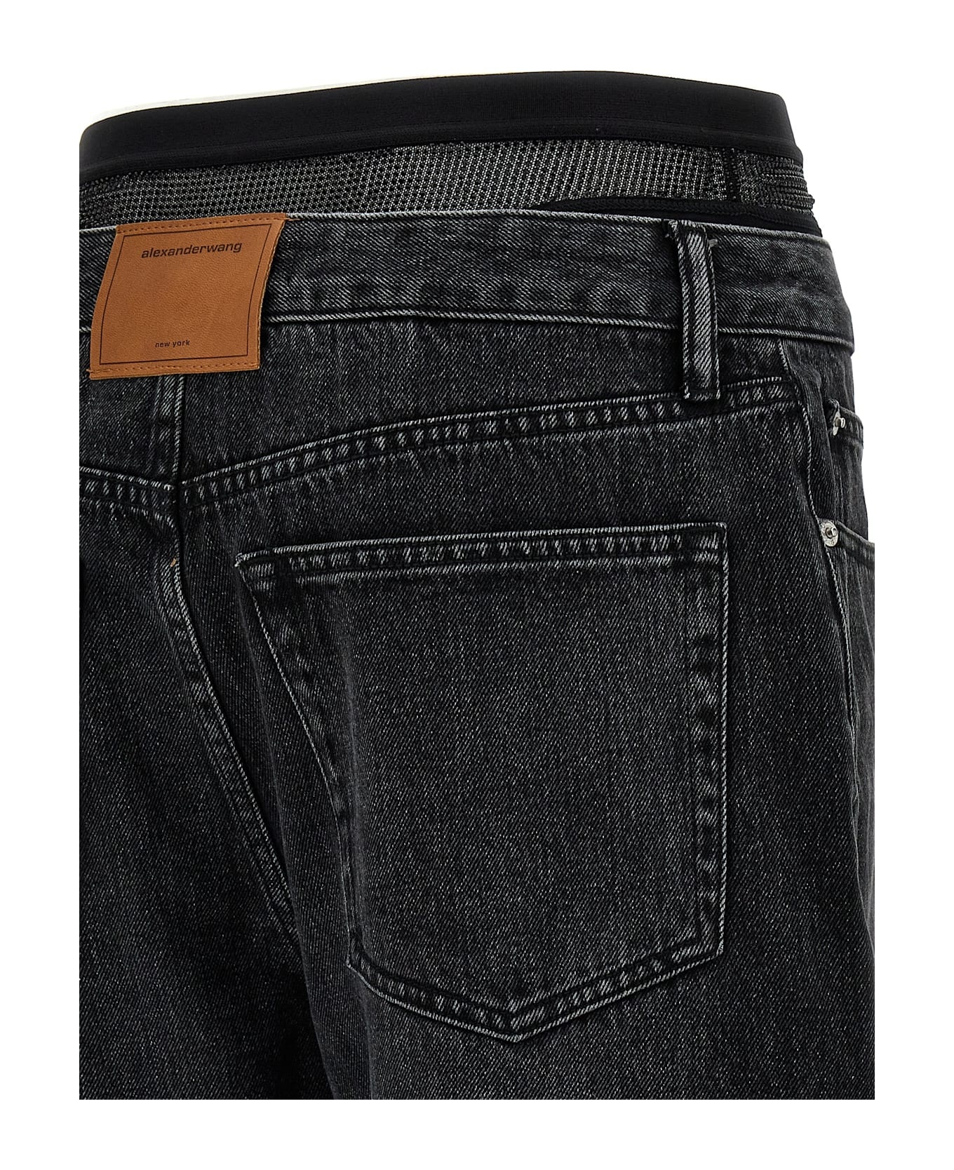 'slit Hem Prestyle Hotfix Mesh Undie' Jeans - 4