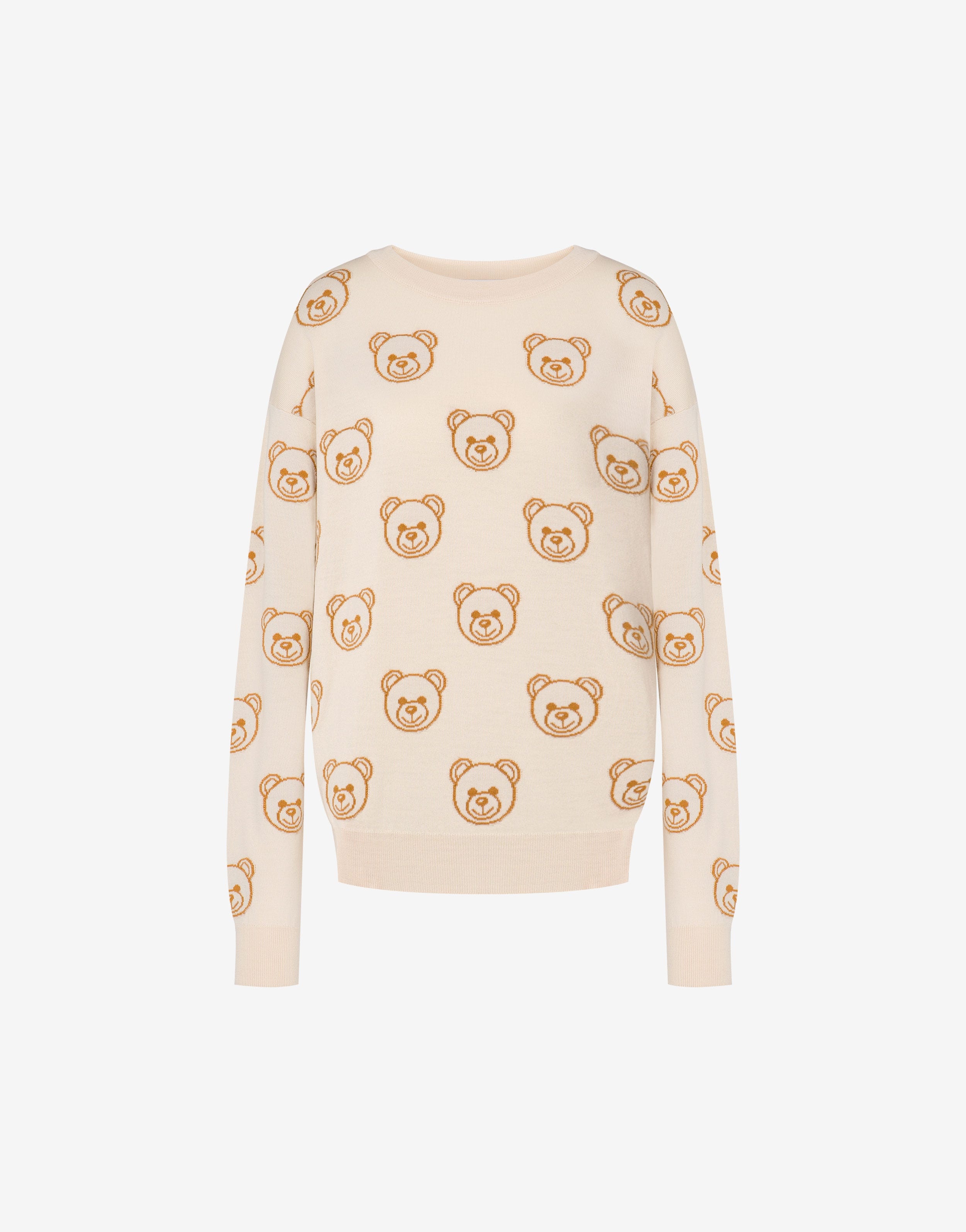 ALL-OVER TEDDY BEAR WOOL JUMPER - 1
