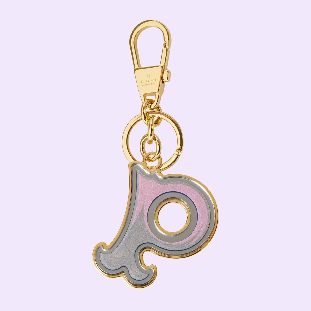 Letter P Plexiglas keychain - 1