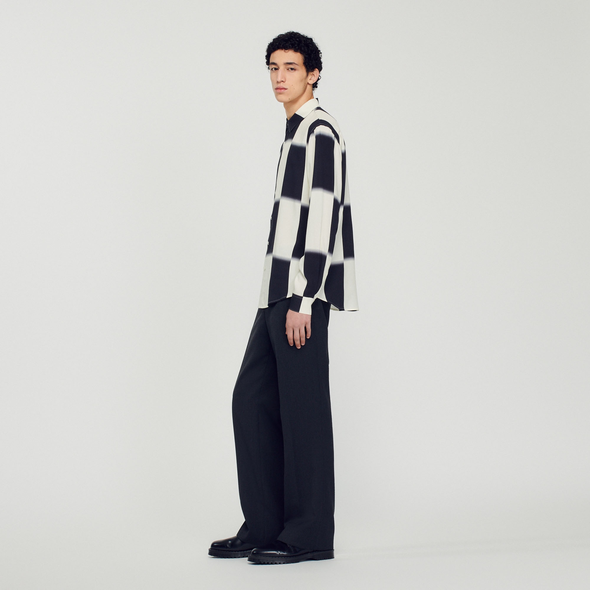 Flowing shirt with check print - 7
