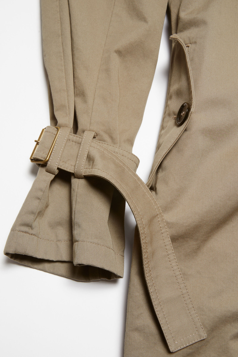 Scarf collar trench coat - Mud Brown 6