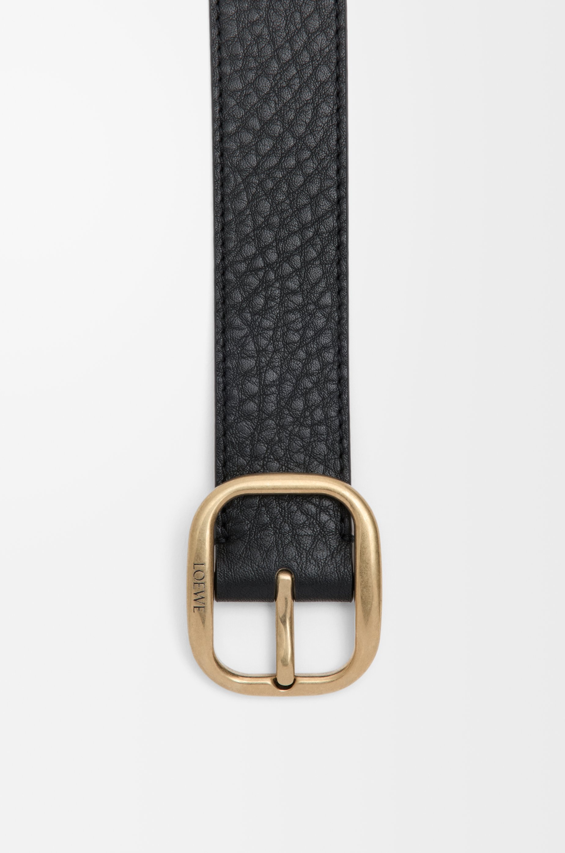 Rounded soft belt in supple grained calfskin - 2