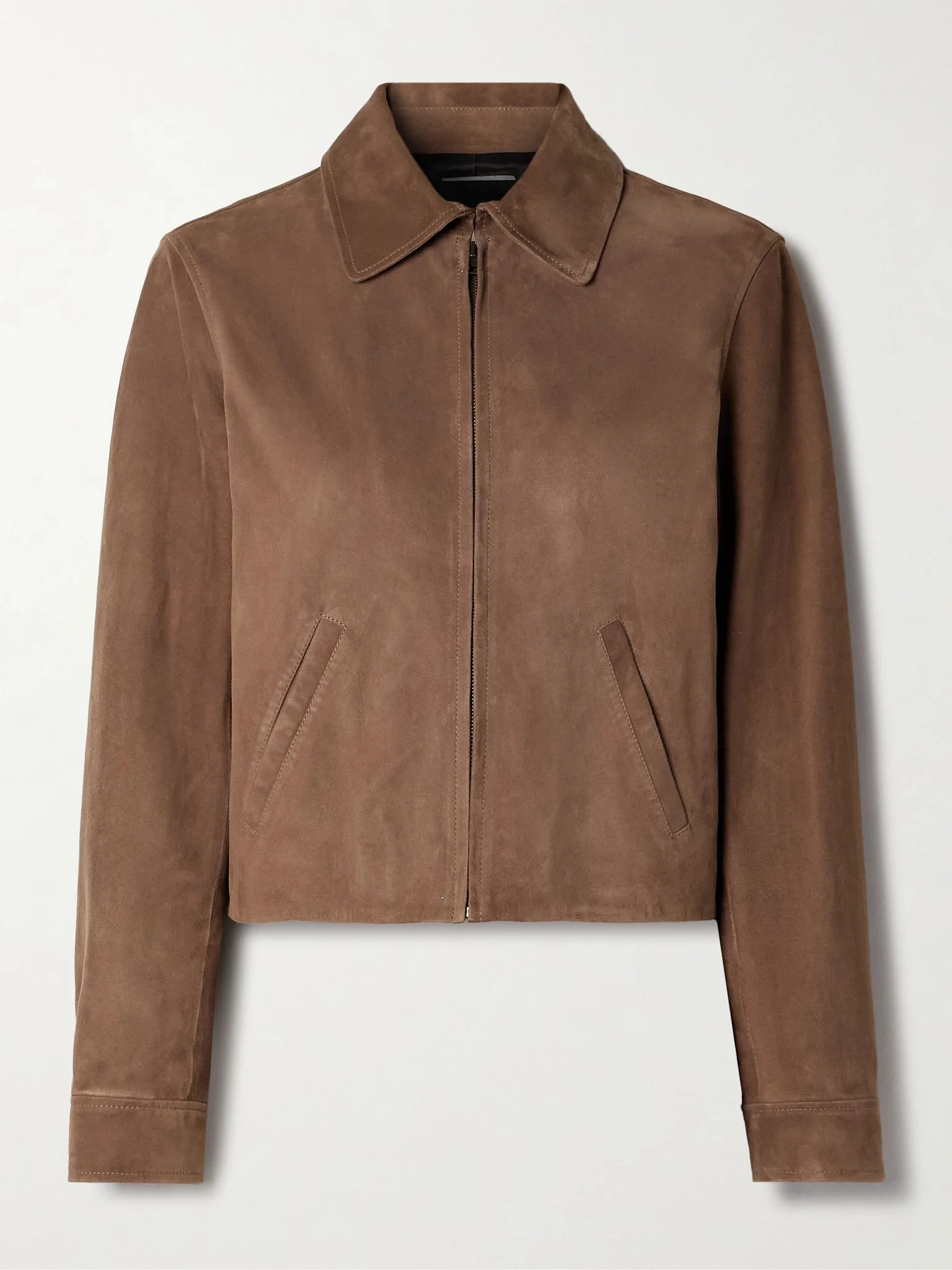 Beauvais cropped suede jacket Brown - 1