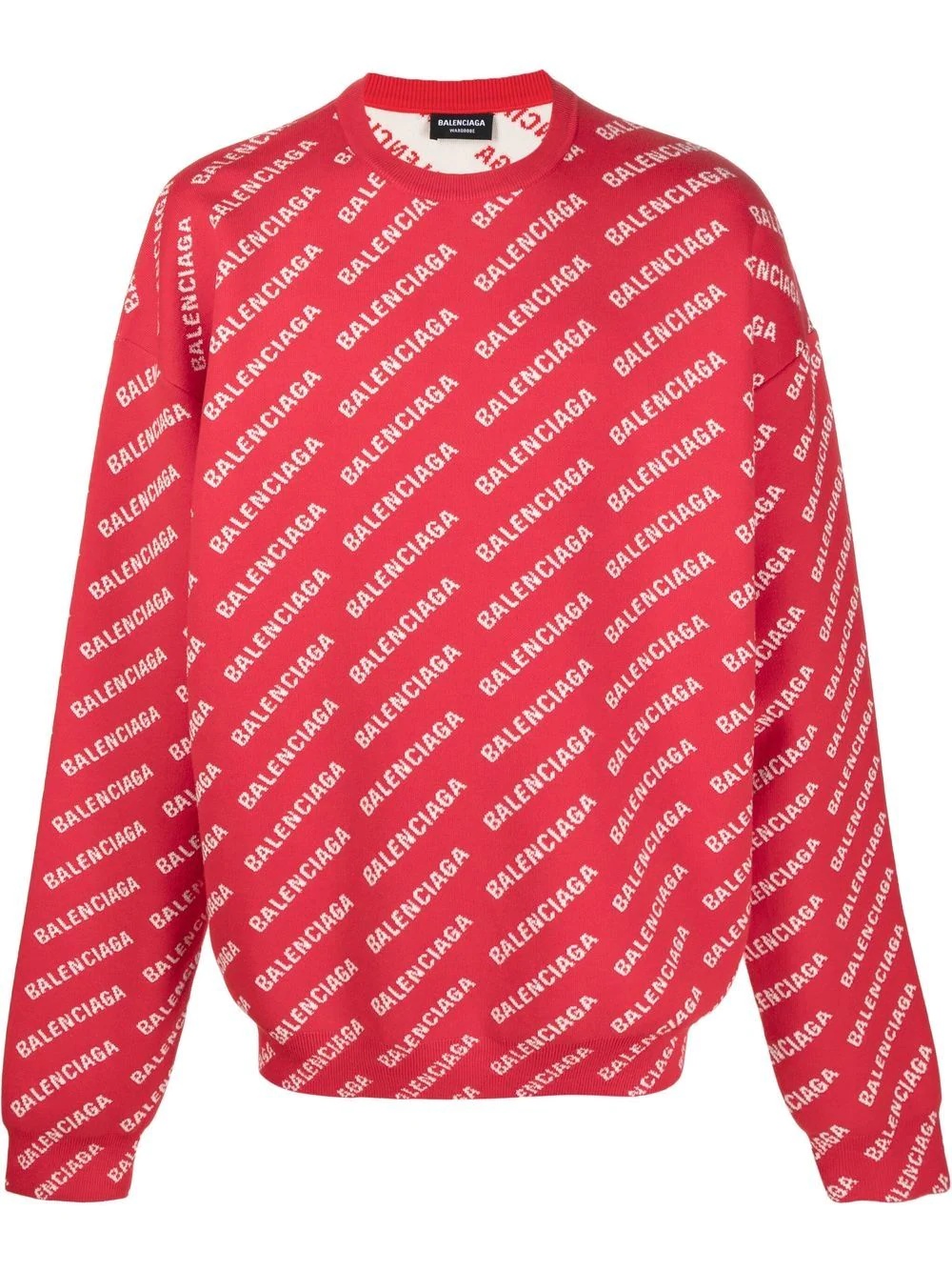 BALENCIAGA logo print sweatshirt REVERSIBLE