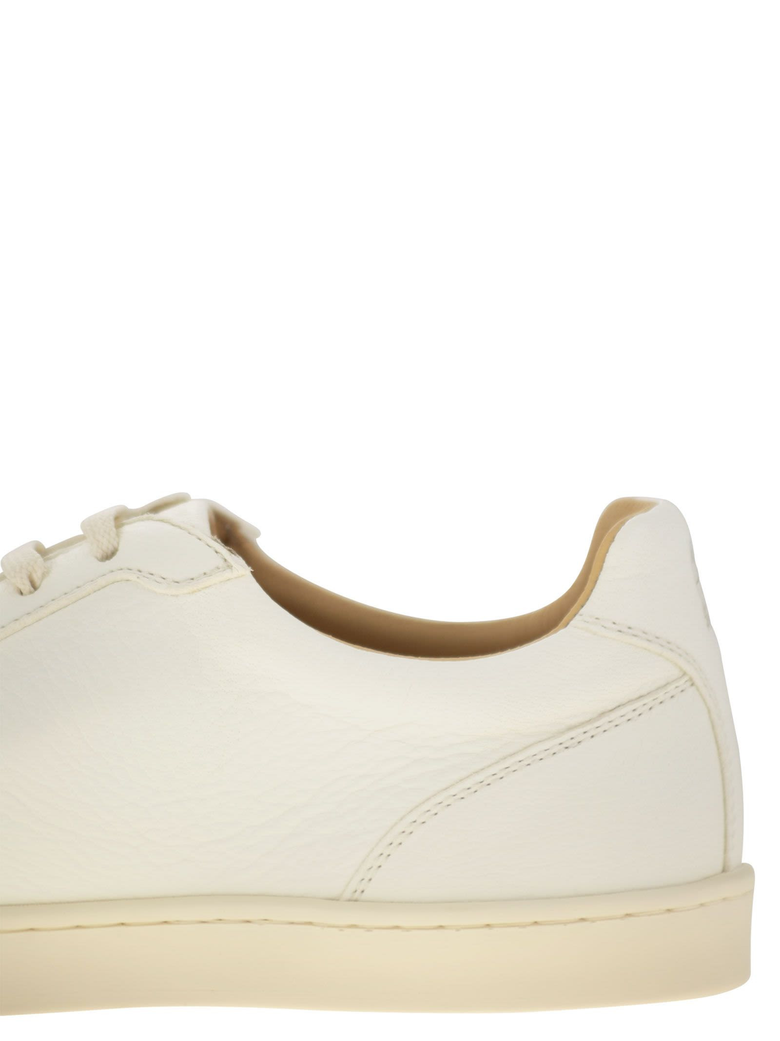 Brunello Cucinelli Men Deerskin Trainers With Latex Sole - 7
