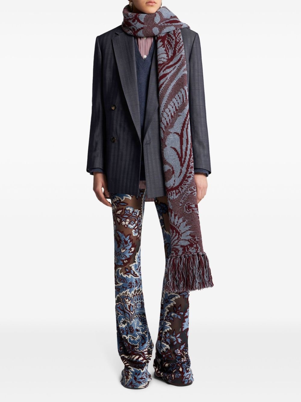 wool double-breasted jacket - 2