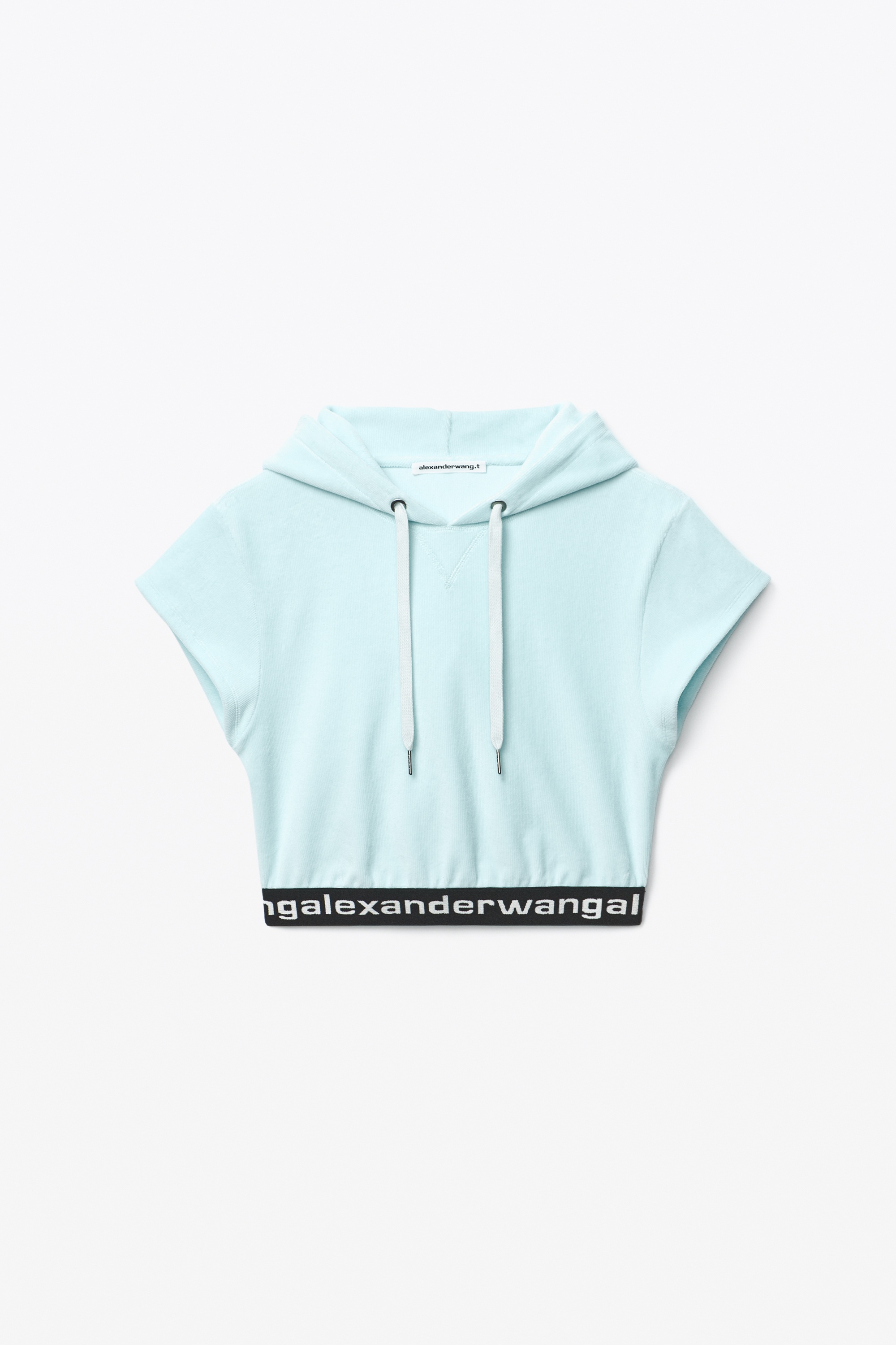 CAP SLEEVE HOODIE IN STRETCH CORDUROY - 1