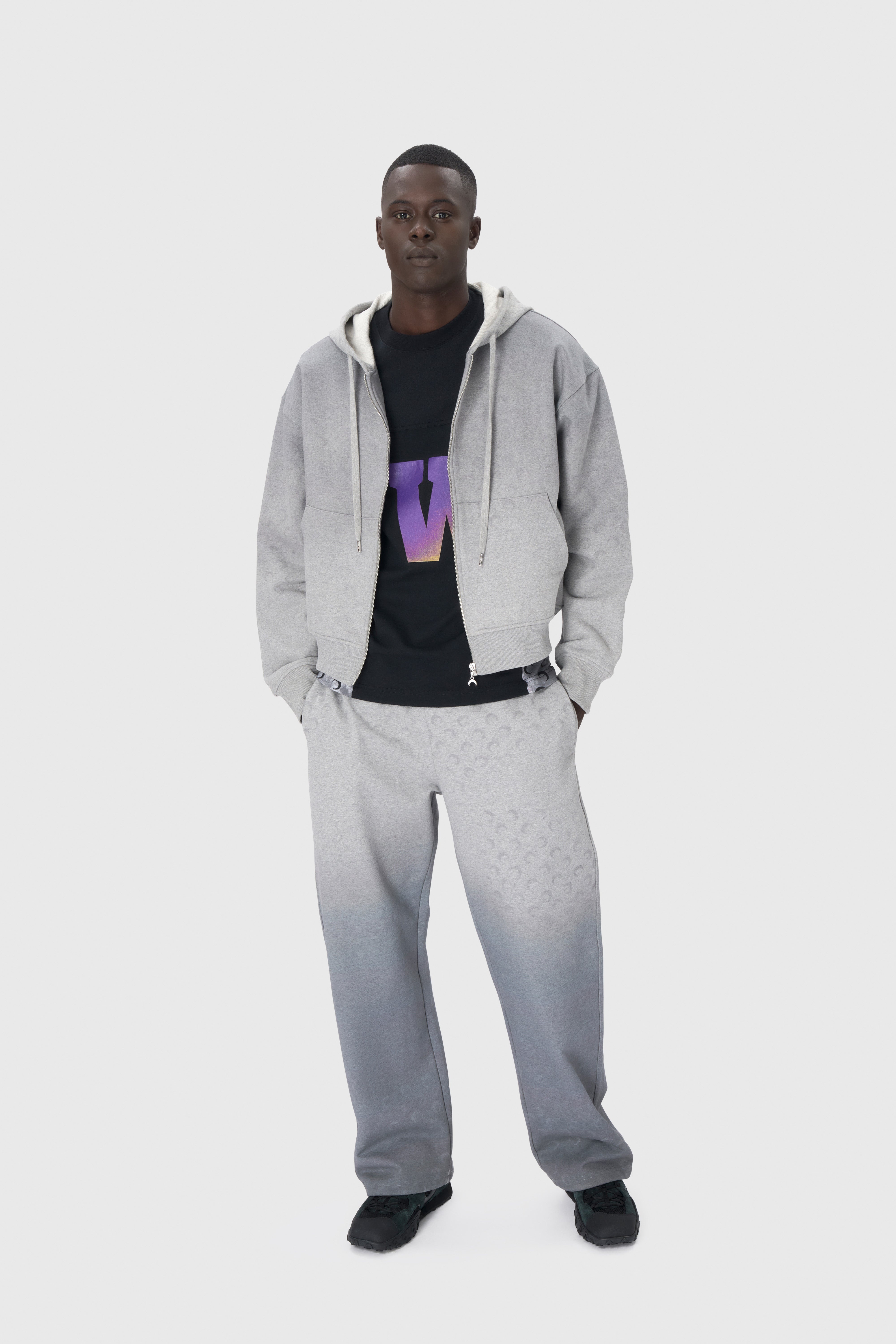 Moon Faded Fleece Zipped Hoodie - 5