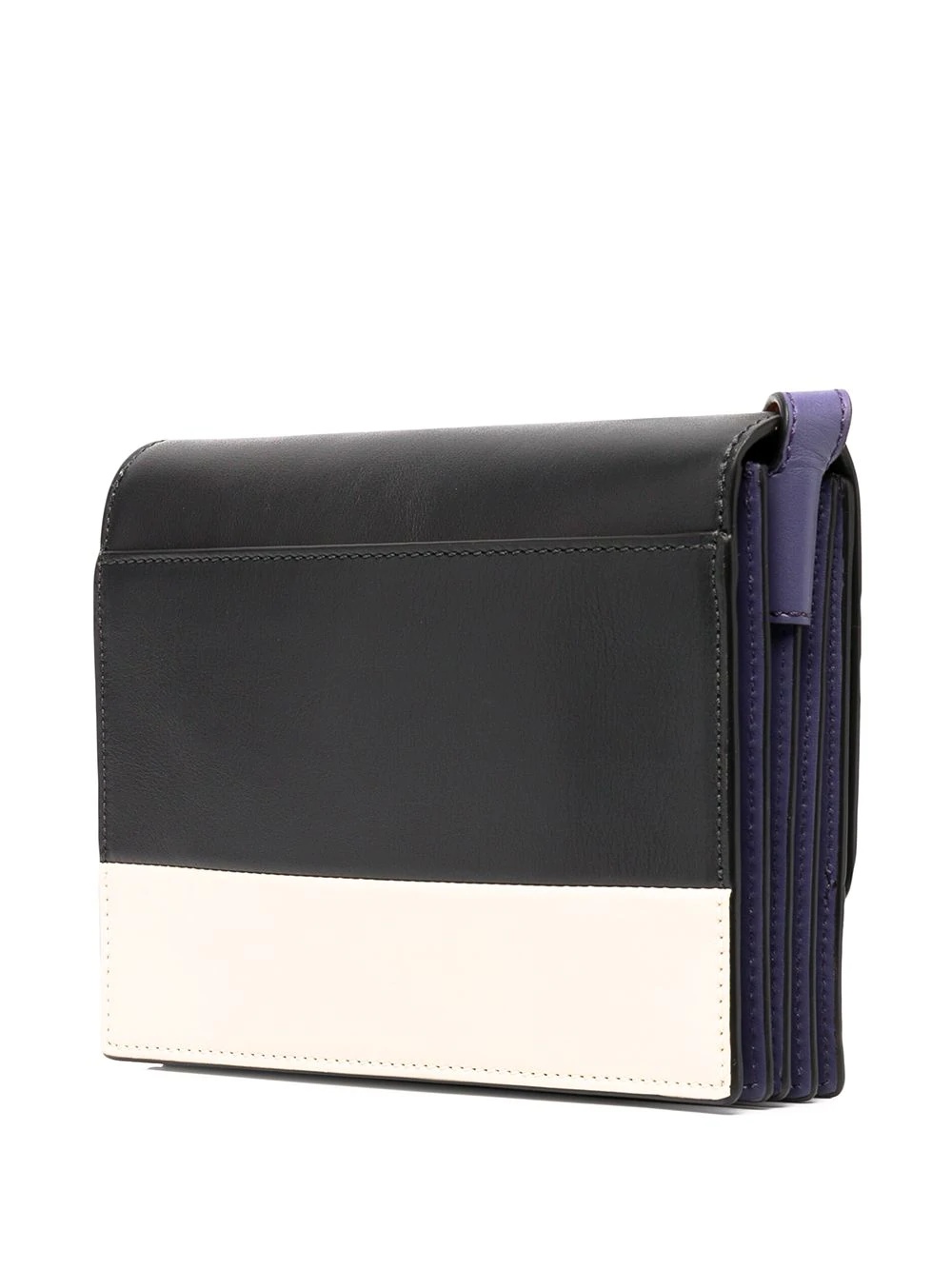 colour-block flat crossbody bag - 3