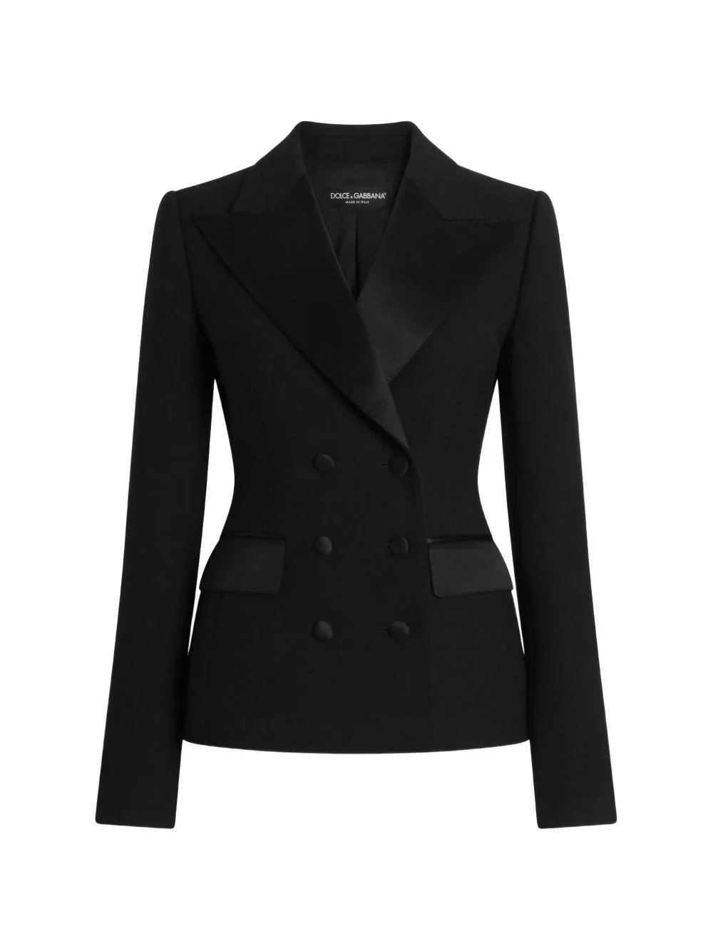 wool cady double-breasted jacket - 1