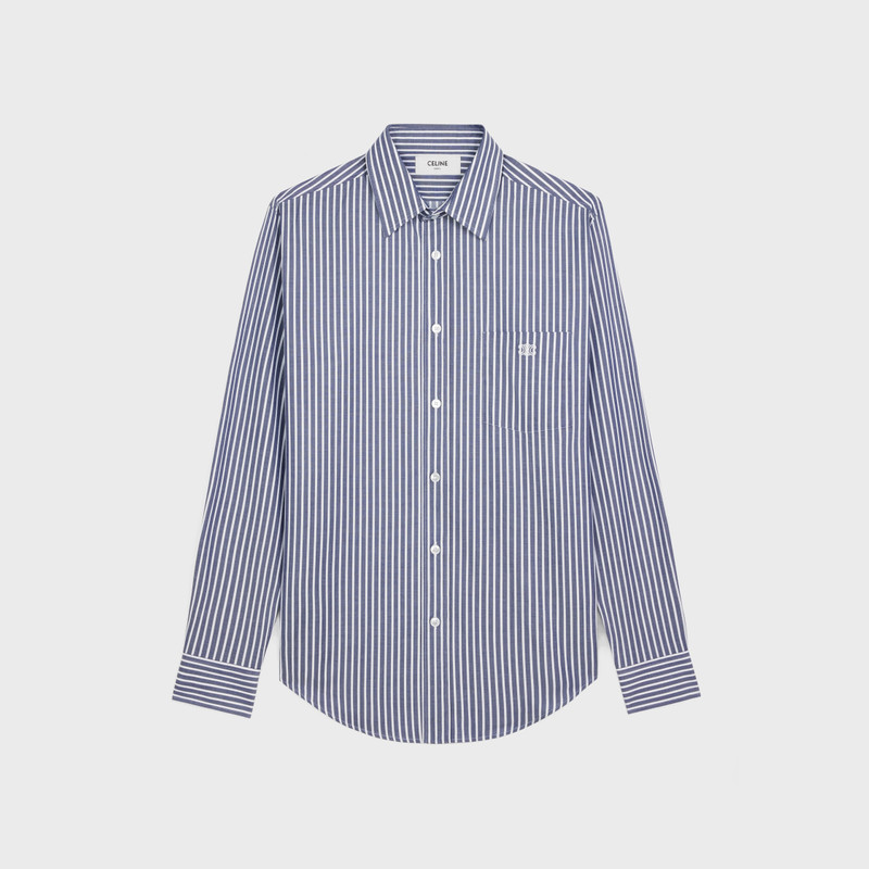 loose shirt in striped cotton 1